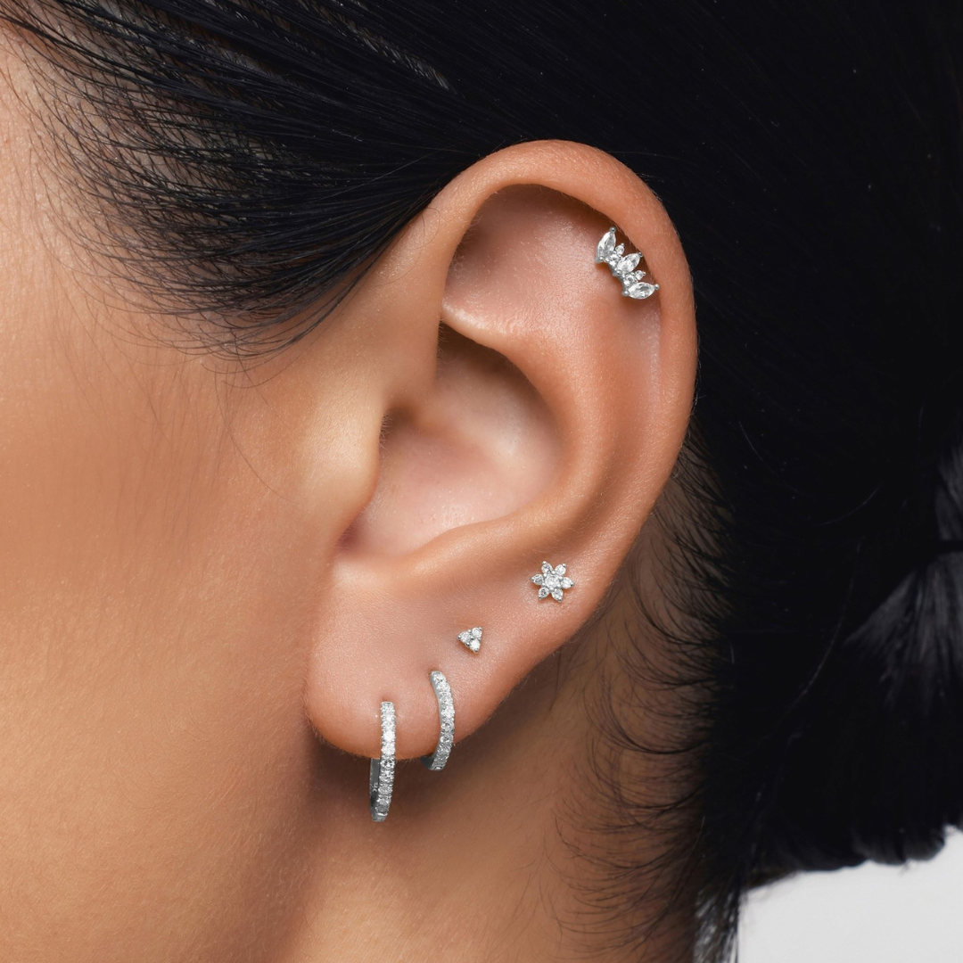 Diamond Huggies (10mm)