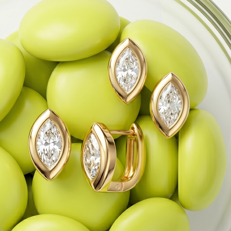 Pulse Marquise Hoops