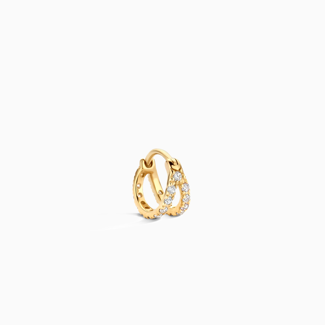 Diamond Sutton Cartilage Hoop (8mm)