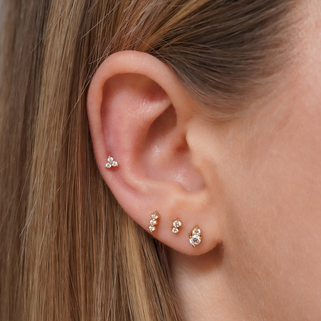 Sol Flatback Stud Earring