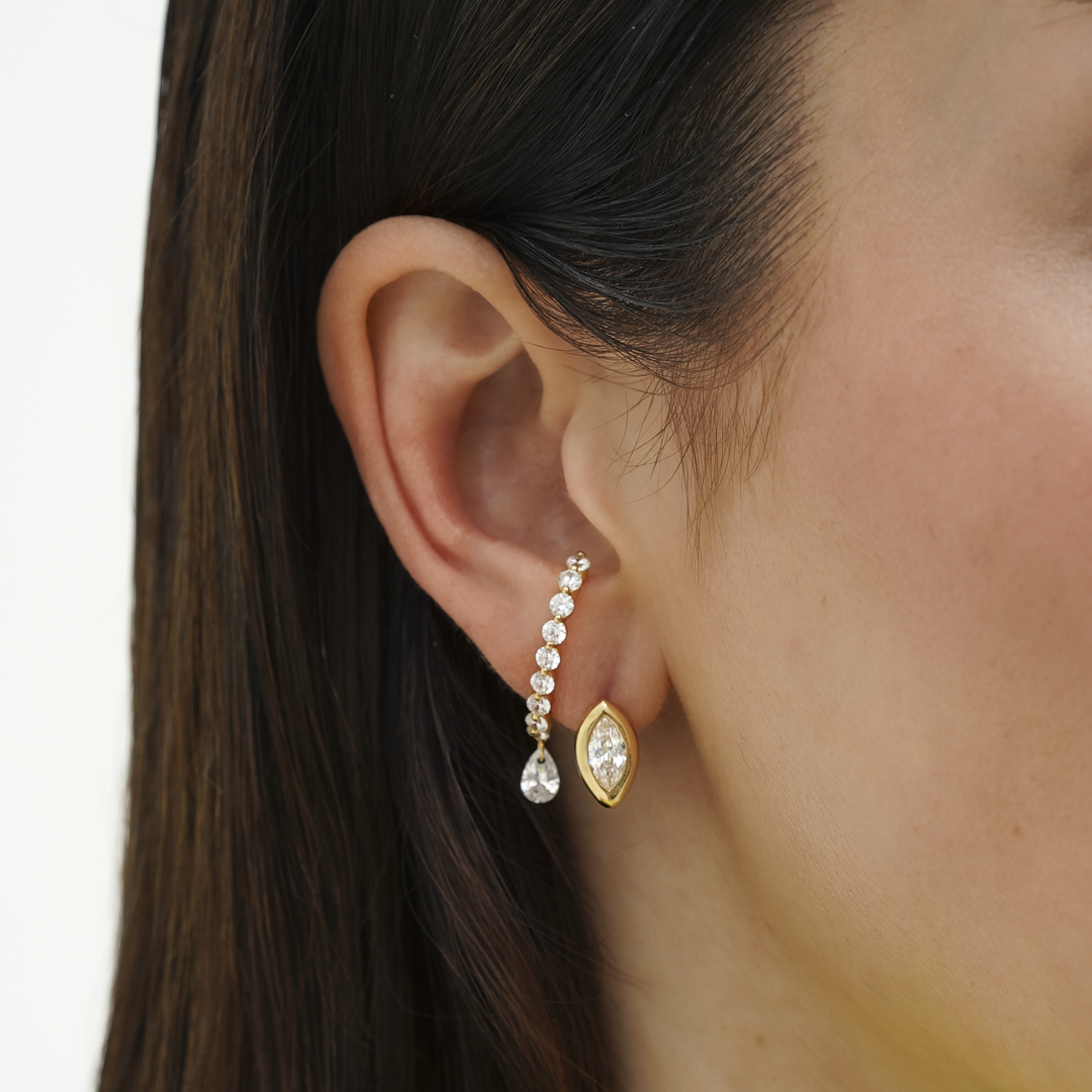 Pulse Marquise Hoops